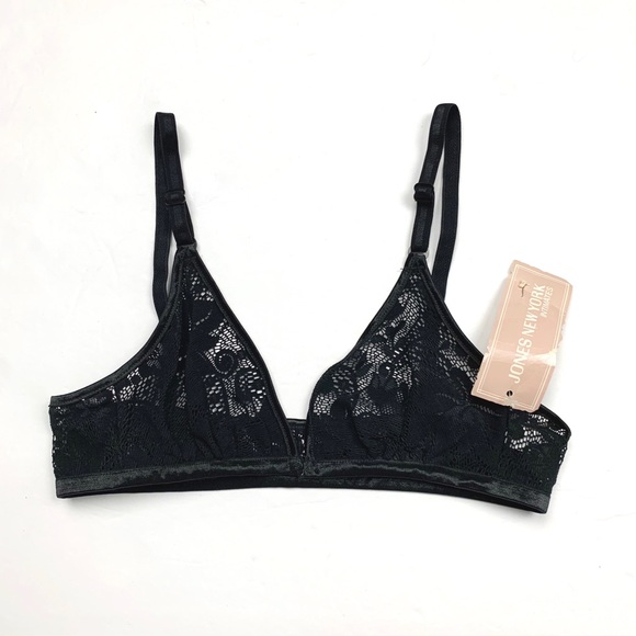 Jones New York Other - Vintage nwt jones ny black lace bralette bra